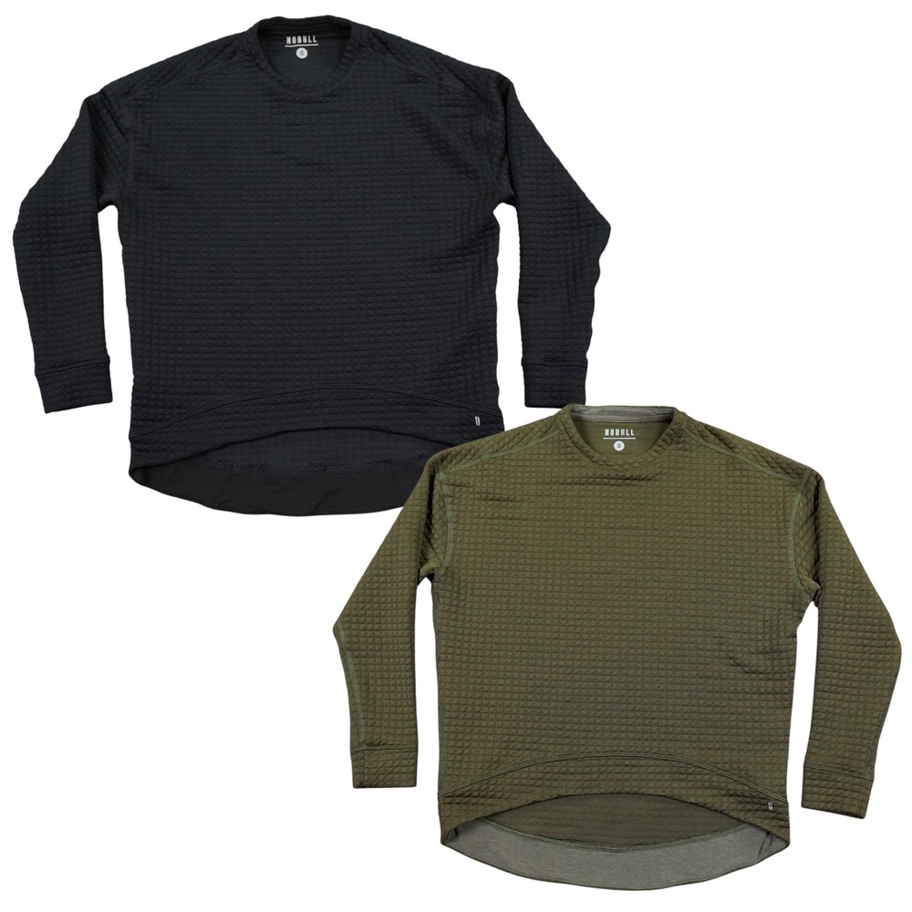 NOBULL Quilted Grid Pullover Women S Black Olive Green Training Outdoor Lot of 2